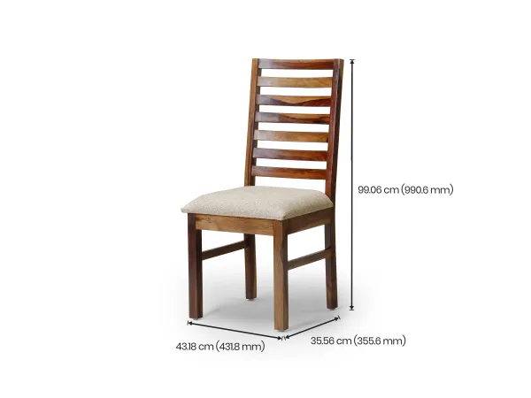 Luna Engineered Wood Study Table With Alexa Wooden Chair